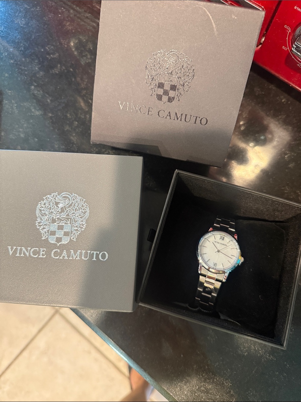 Vince Camuto woman's AYLA watch Silver Stainless Steel Watch - Silver Dial BNWT